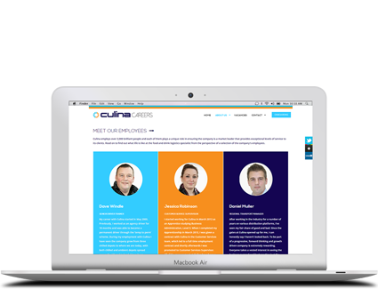 Culina Careers Macbook Screen Capture - Featured Projects Solutely
