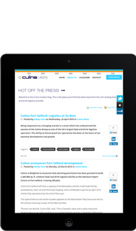 Culina Careers Tablet Screen Capture - Featured Projects Solutely