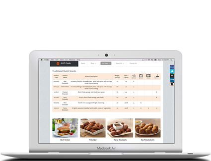 A.R.T. Foods Macbook Screen Capture - Featured Projects Solutely