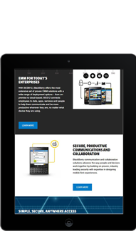 BlackBerry Tablet Screen Capture - Featured Projects Solutely